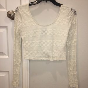 Lace crop top